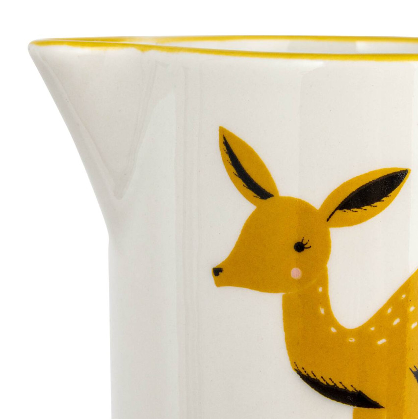 Hello Honey Painted Deer Stoneware Creamer