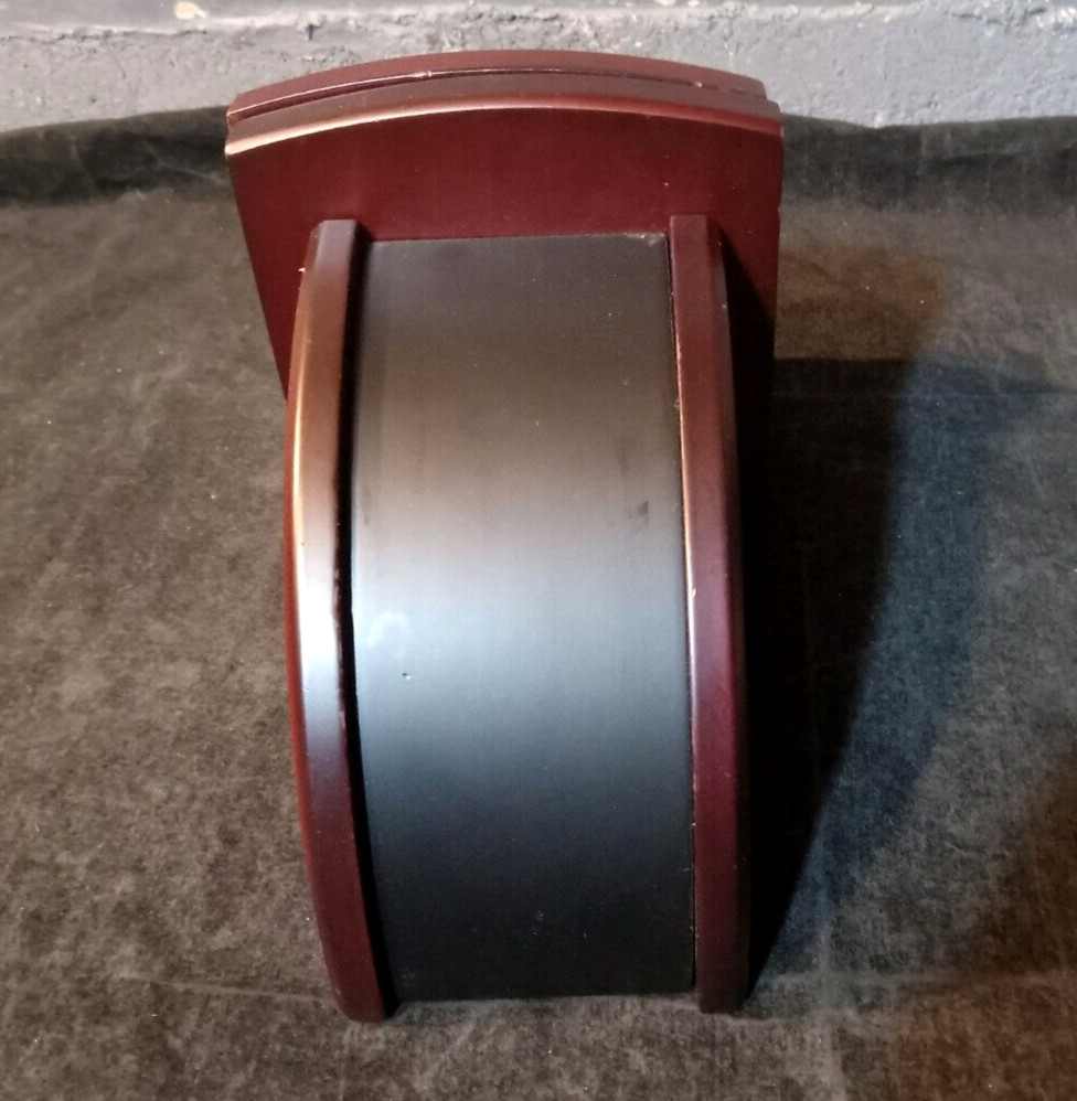 Eldon Solid Wood Mahogany With Black Accent Bookends