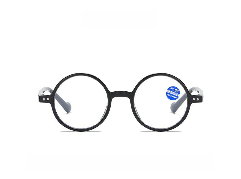 5 Pack Retro Small Round Frame Anti-Blue-Ray Universal Old Light Reading Glasses