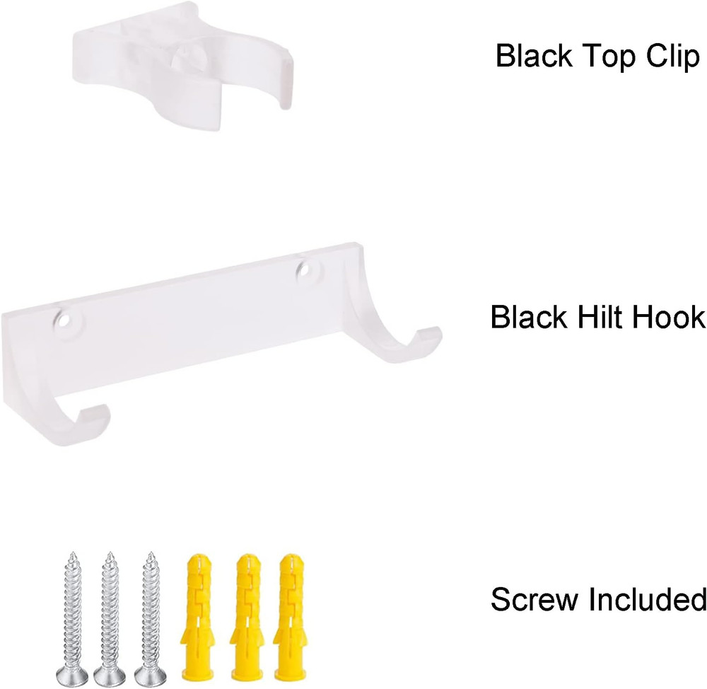 Horizontal Lightsaber Wall Mount Holder Light Saber Display Rack Hook Stand, Com
