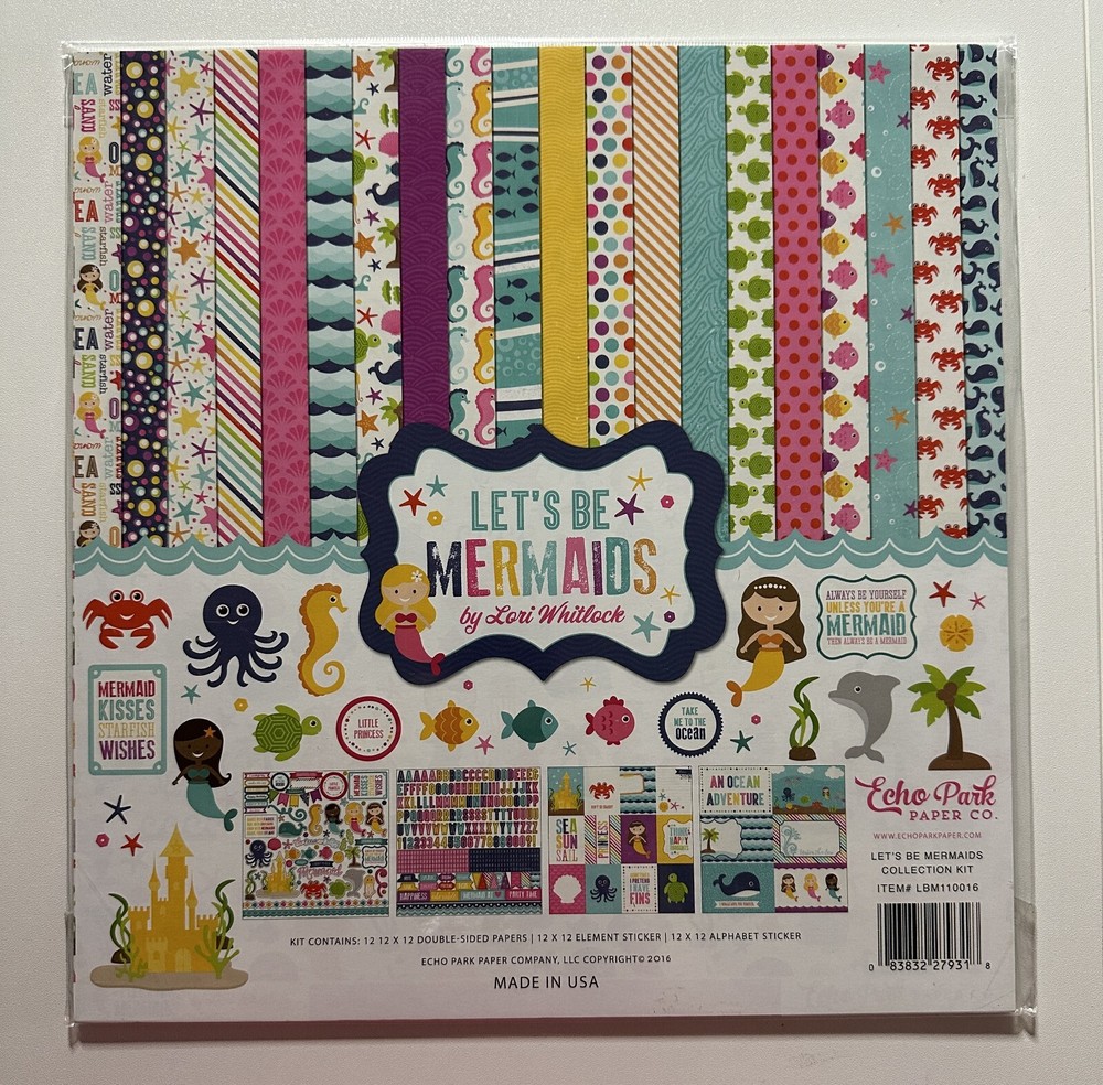 Echo Park 12 x 12 Paper Pack Multiple Variations Available-You Choose