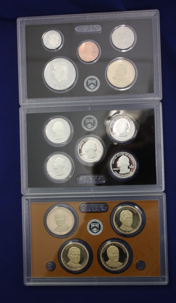 2014 SILVER Proof Set. Original as minted by U.S. 14 coins total.