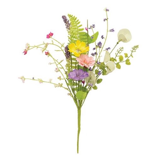 Spring Mix Blossoms Pick / Bush 12" High - Easter Spring Summer Floral