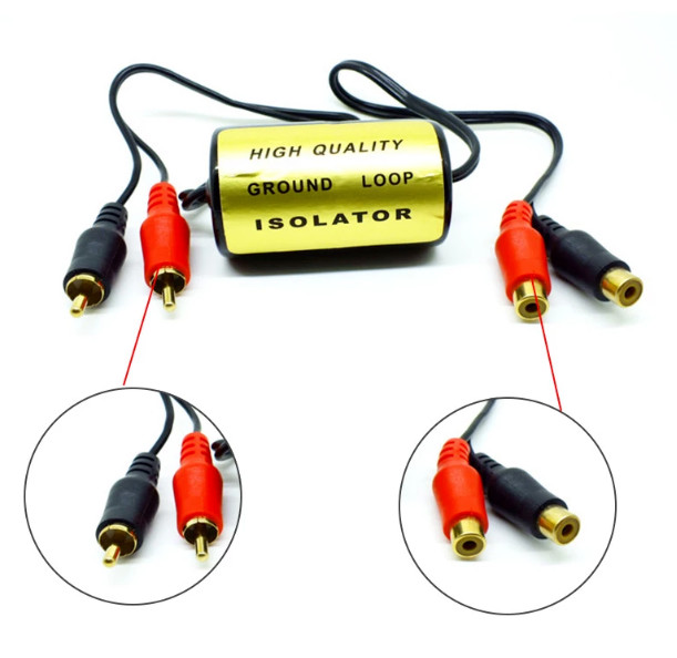(2-PACK) RAPTOR GL15 GOLD RCAs GROUND LOOP ISOLATOR *D10