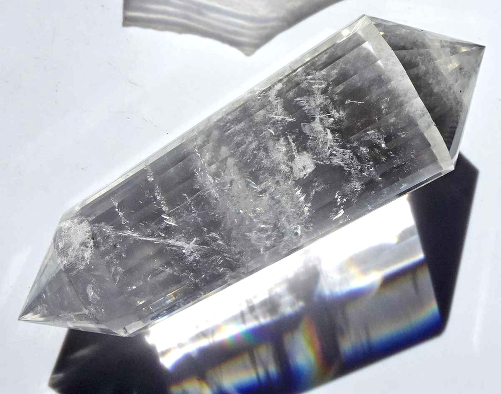 Clear Quartz Vogel 24-sided Crystal - v2002
