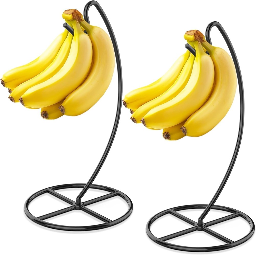 2 Pack Banana Hanger, Banana Tree Holder Metal, Banana Stand Holder, Holds up to