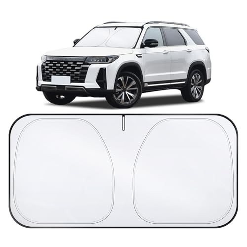 Car Windshield Sun Shade – 300T Polyester, Double-Layer Design, 64" x 33.5"