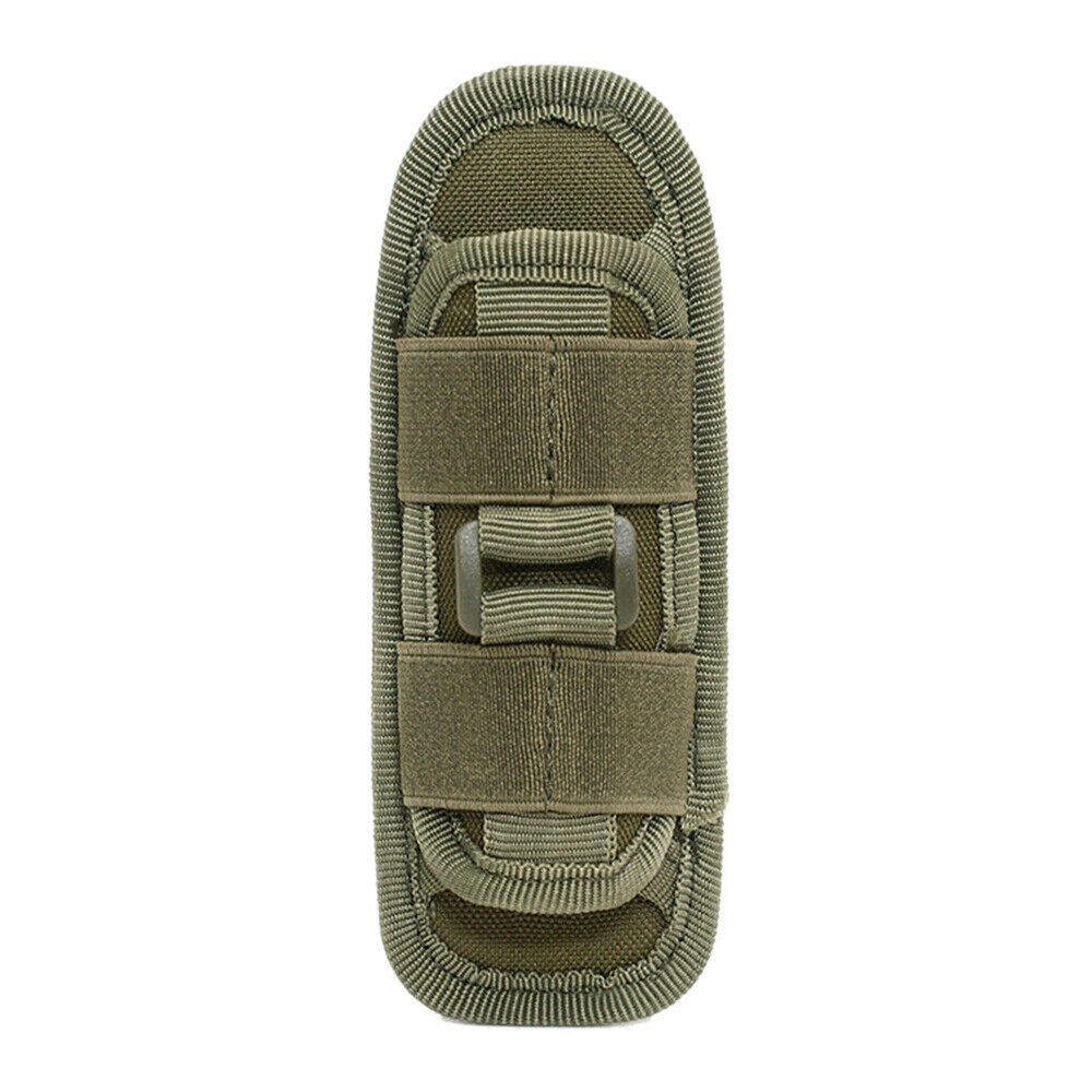 360° Rotatable Belt Flashlight Holder for Elastic Strap Tactical Molle Pack Bags