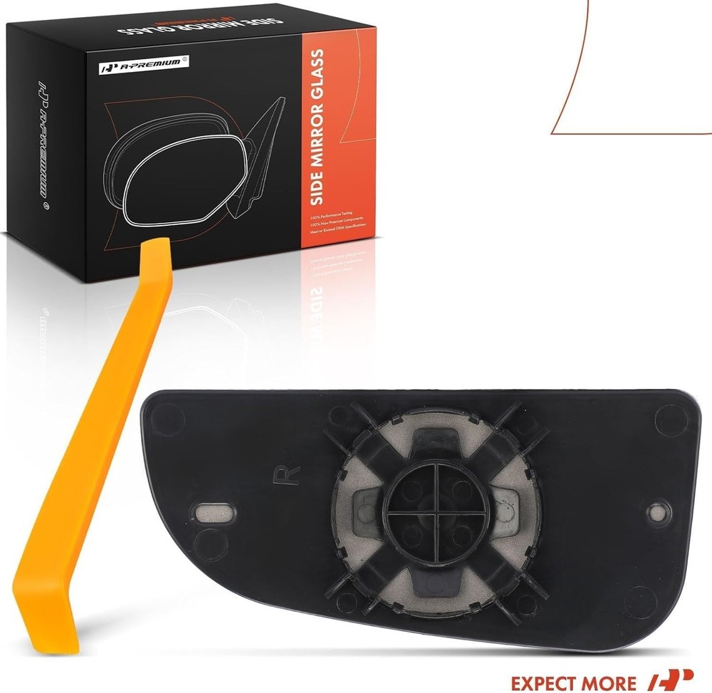 Lower Mirror Glass - Compatible with 2009-2024 Dodge Ram Right Passenger Side