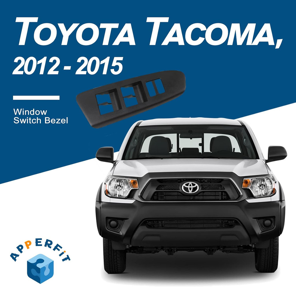 2012-2015 Tacoma Driver Side Window Switch Bezel–Compatible Replacement