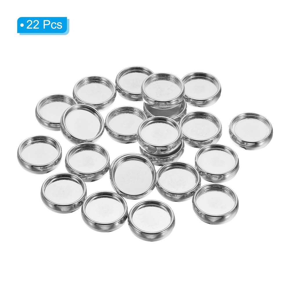 19mm Book Binding Discs 22pcs Discbound Expansion Discs Plating Round, Silver