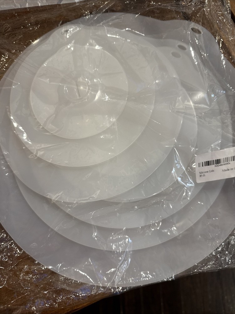 7 Piece Silicone Lids Splatter Covers