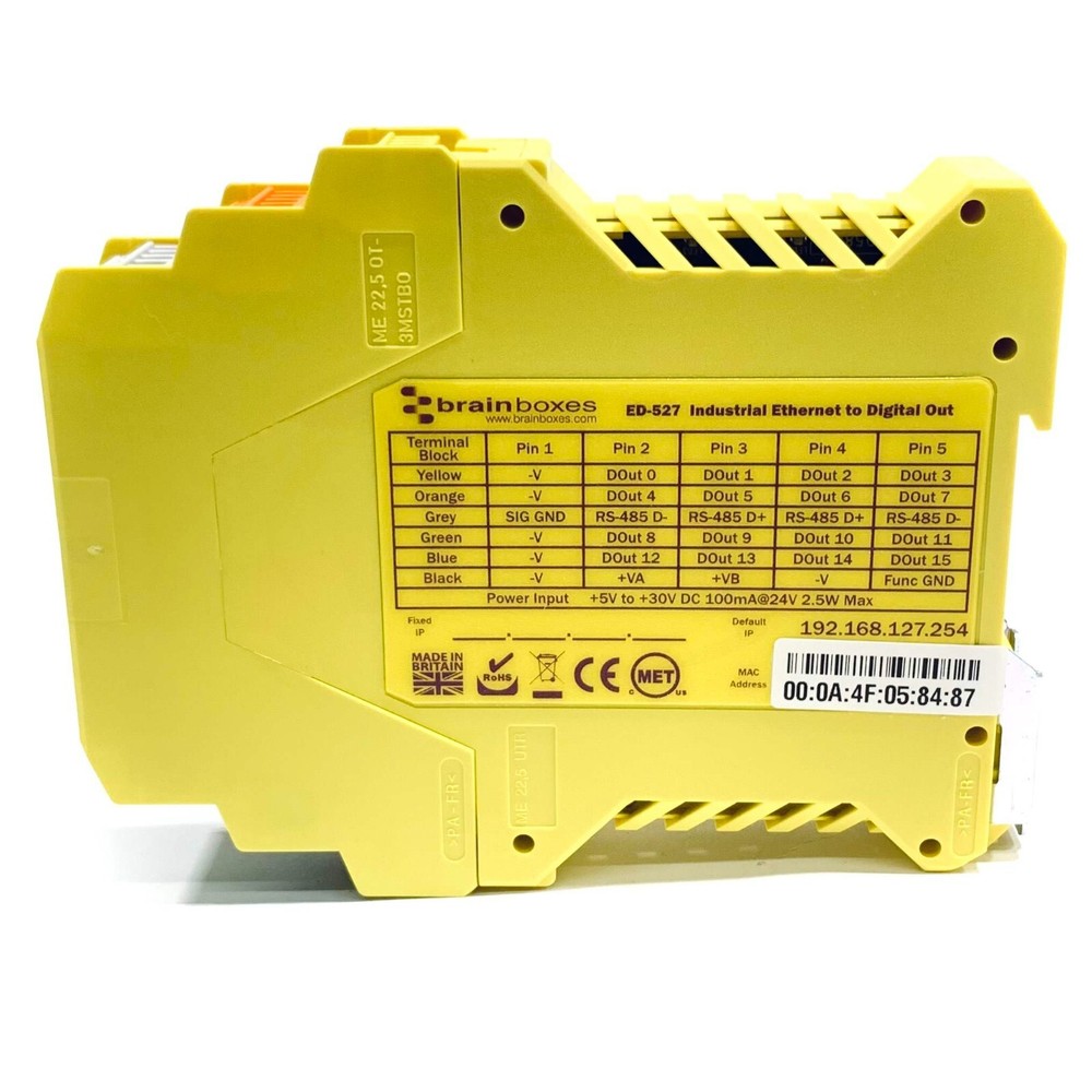 ED-527 Brainboxes Ethernet To Digital 16 Outputs