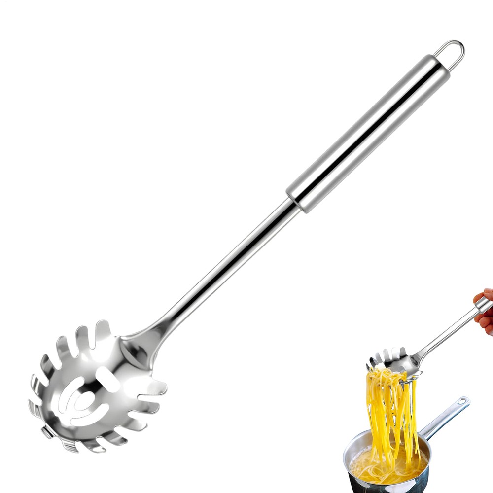 Pasta Spaghetti Server Spoon Fork Kitchen Tool Stainless Steel Noodle Claw