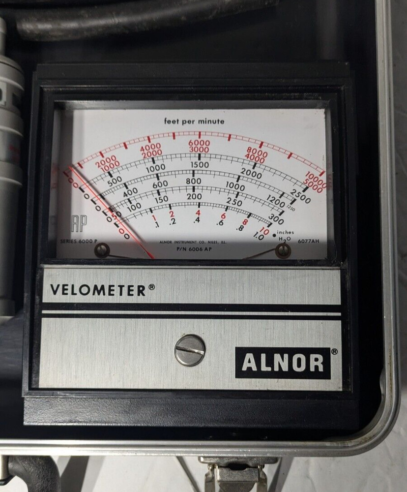 ALNOR VELOMETER SERIES 6000 AIR VELOCITY FLOW METER