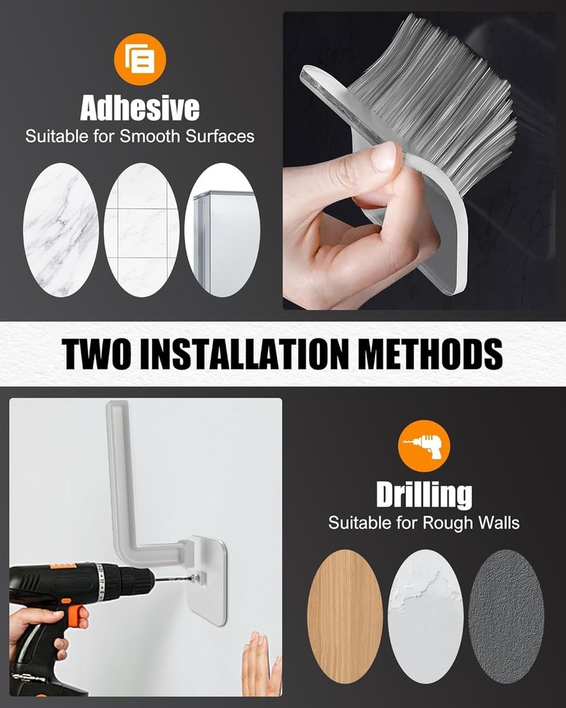 4-Pack Acrylic Hat Storage Hooks - Wall-Mount & Durable Design