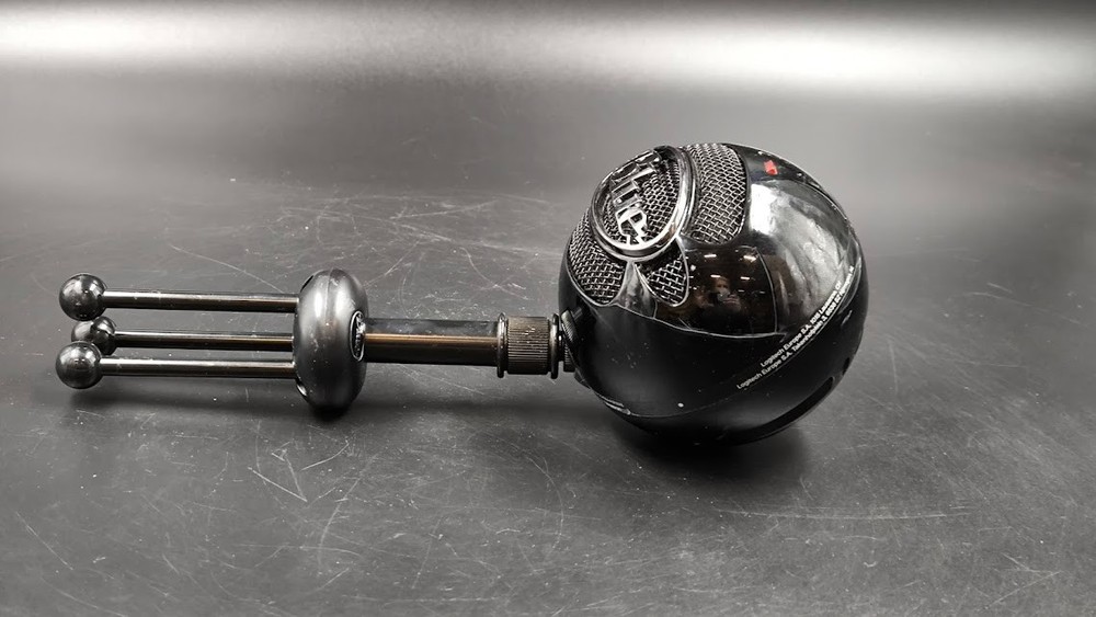 Blue Snowball USB Microphone Used Working Black