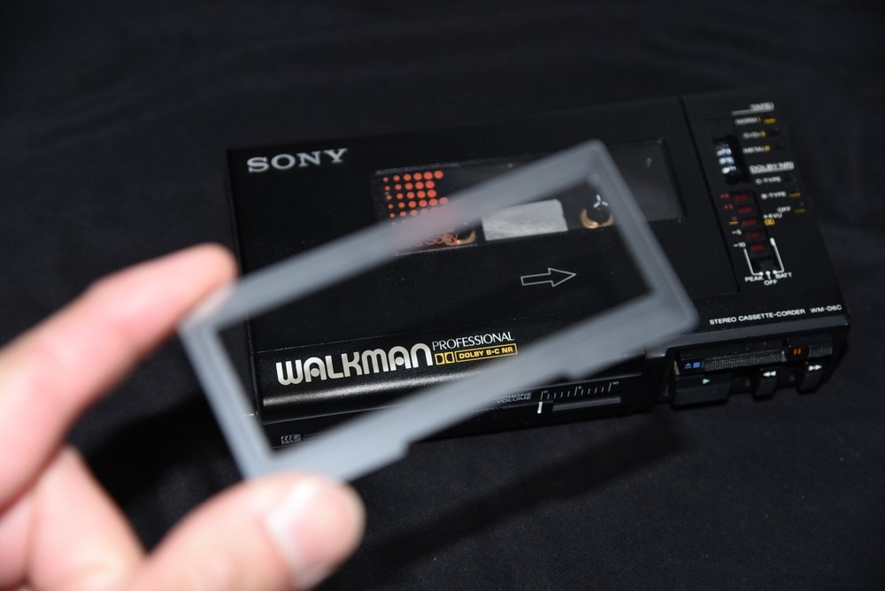 Replacement Window plus Sticker for Sony WM-D6C WM-D6 Walkman Cassette Player