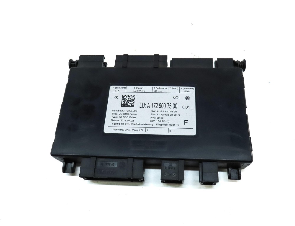 2012 MERCEDES C CLASS (W204) FRONT LEFT DRIVER SEAT MEMORY CONTROL MODULE