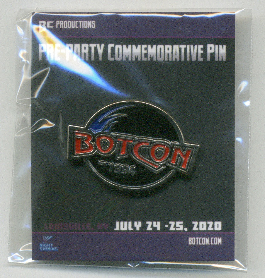 BOTCON 2020 PRE-PARTY COMMEMORATIVE PIN; Transformers Convention