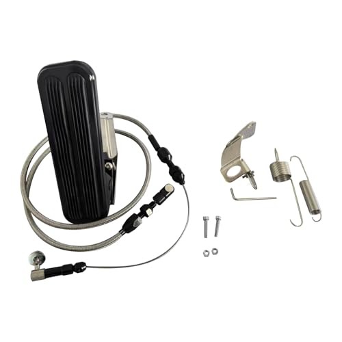 Universal Floor Mount Throttle Pedal, 24’’ Throttle Cable, Return Spring Kit