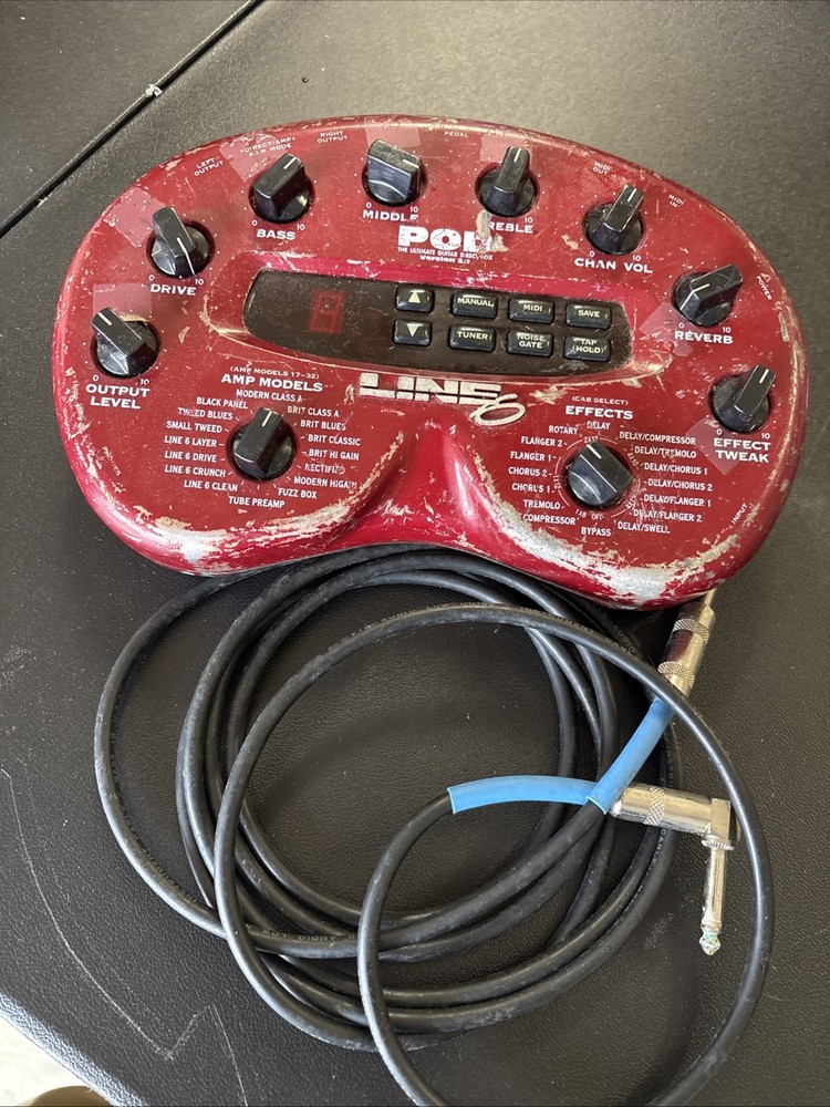 Line 6 POD 2.0 Multi-Effects Guitar Effect Pedal Untested