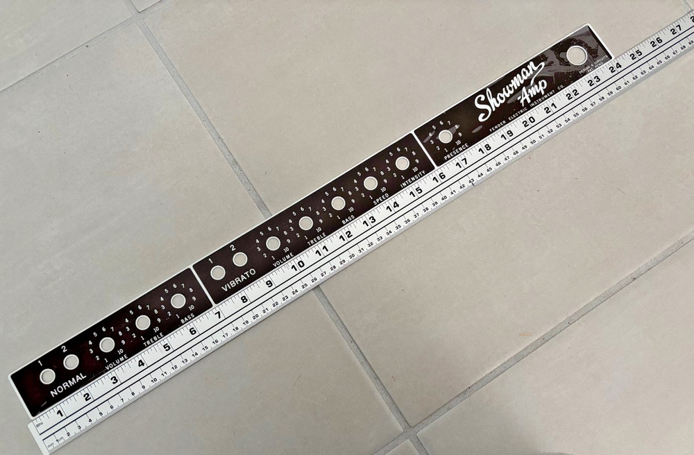 Brown Showman Amp face plate !