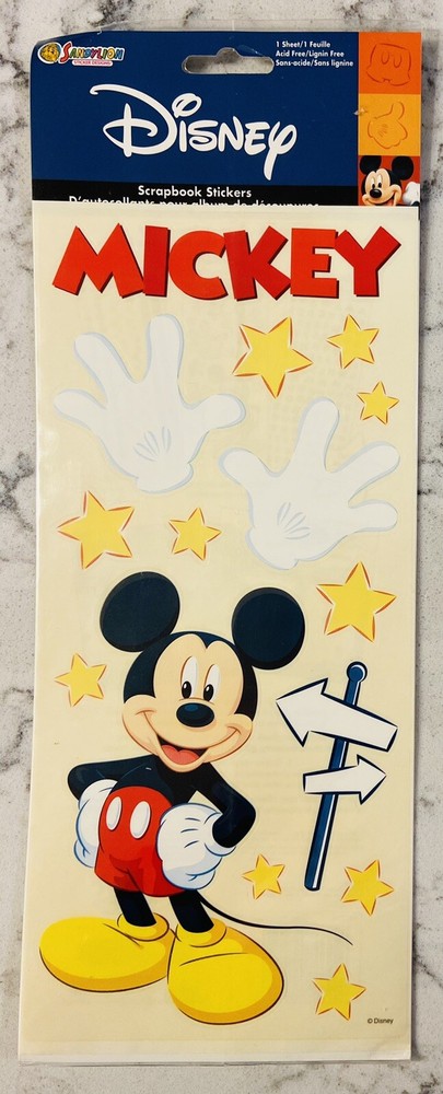 7 - Disney Scrapbook Sticker Mickey Mouse Creative Imaginations Sandylion