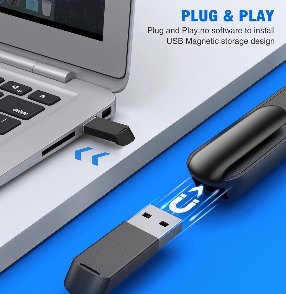 Wireless Presenter Remote with Air Mouse Control - Extended Control Distance