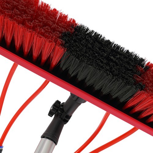 Adjustable Solar Panel Cleaning Brush with Telescopic Pole for Easy Use
