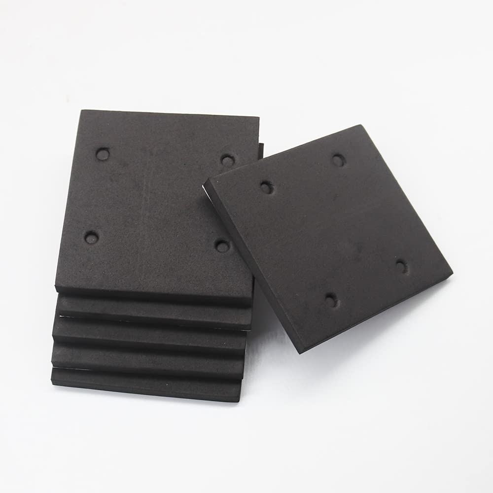 Medium Grit 6-Pack Foam Sander Replacement Pads - Self Adhesive Design