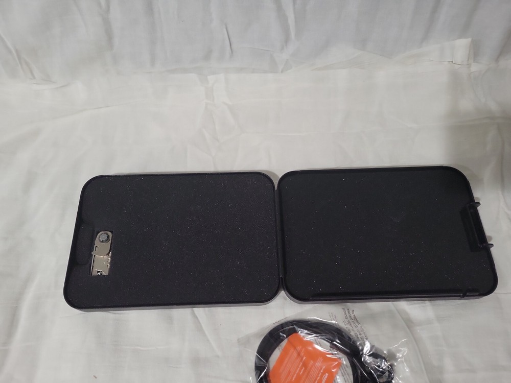 AmazonBasics Portable Security Case Lock Box Safe, Combi Lock, No BOX