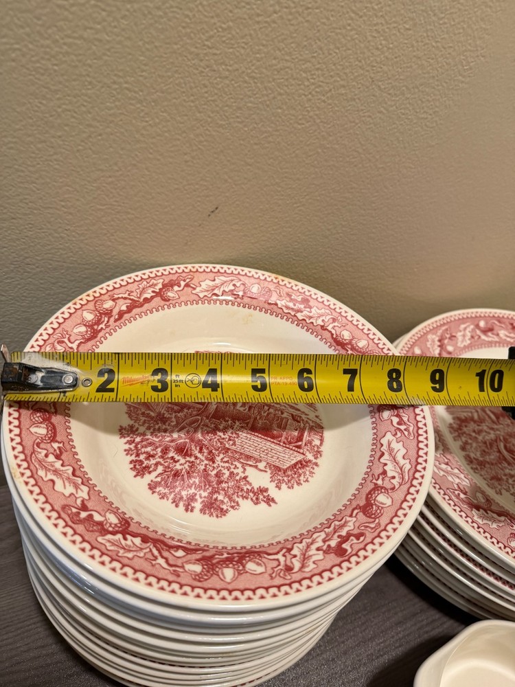 44 PIECE Pink Memory Lane China Set