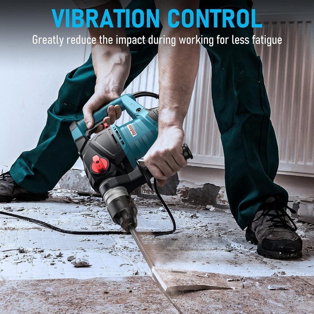 High Performance SDS-Plus Rotary Hammer - Vibration Control and Safety Features