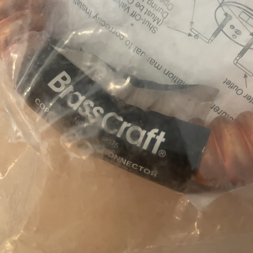 BRASS CRAFT COPPER FLEX CONNECTOR -24IN-WATER HEATER CONNECTION