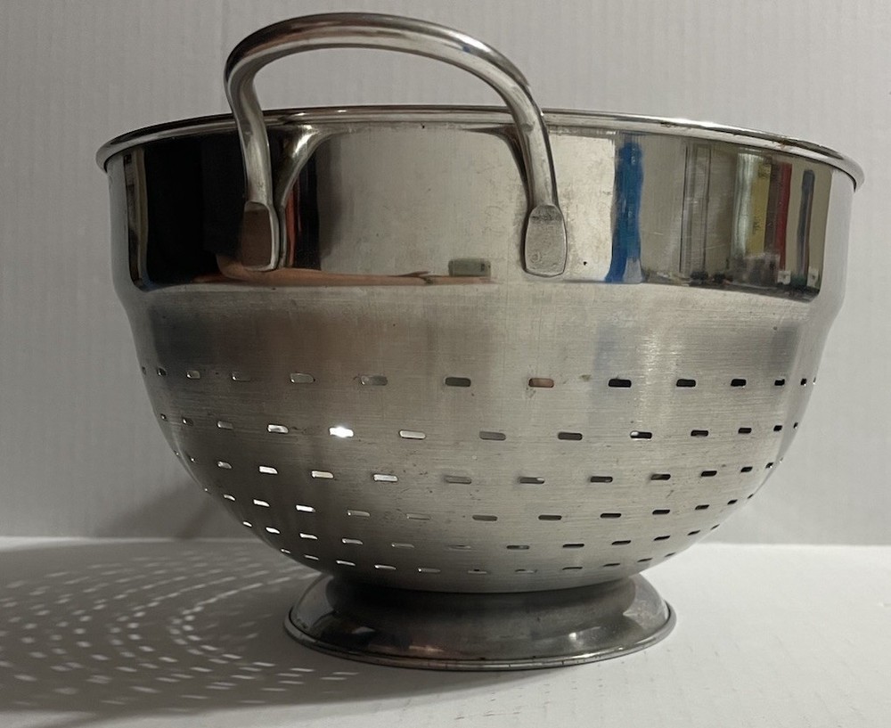 Metal Colander Strainer Large Footed With Handles