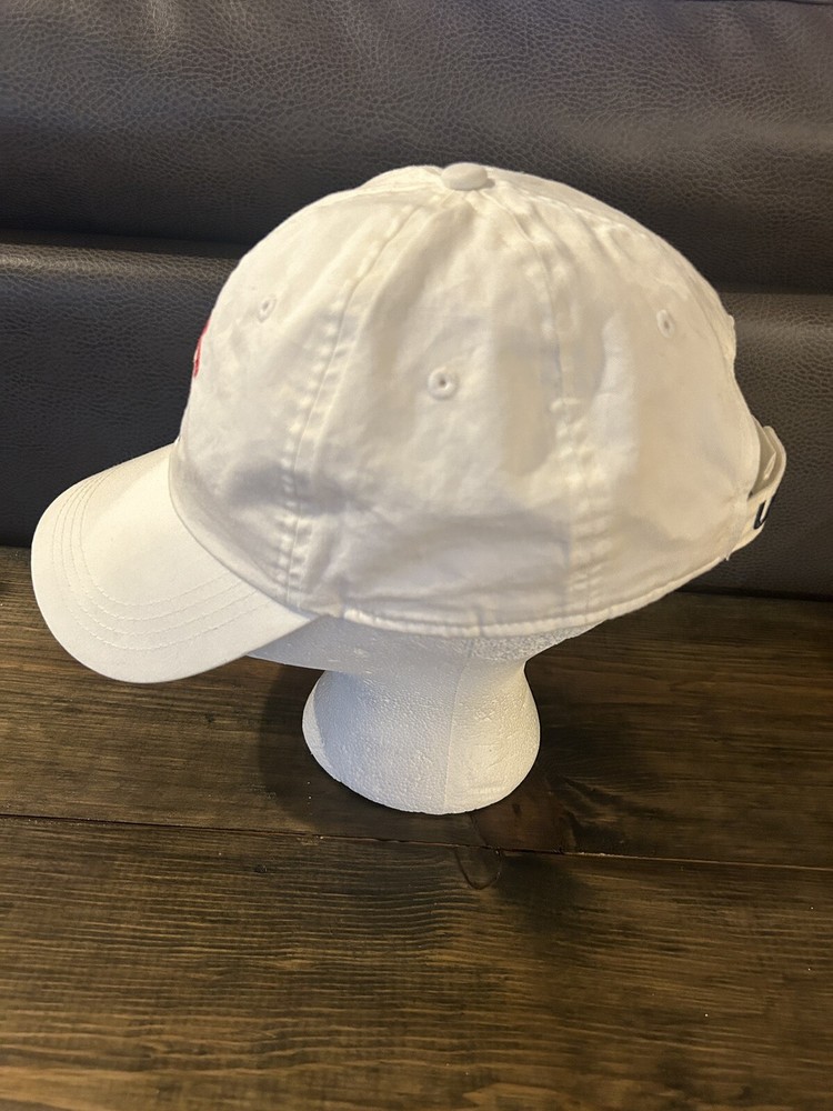 US OPEN Pinehurst Hat Cap Strap Back 2014 White Logo Golf Adjustable Ahead Flag