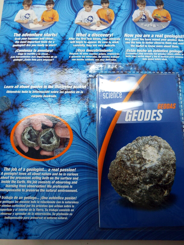 GEODES MINING KIT...EDU SCIENCE...DIG AND DISCOVER TREASURES