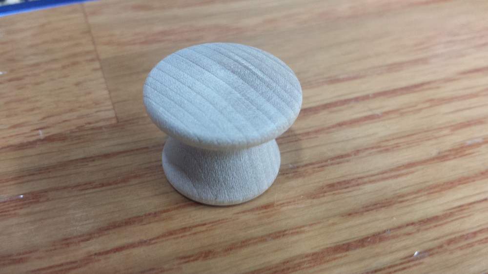 1" Birch Wood Drawer Knob / Pull / Handle -Qty: 5, 10, 25, 50, 100 knobs