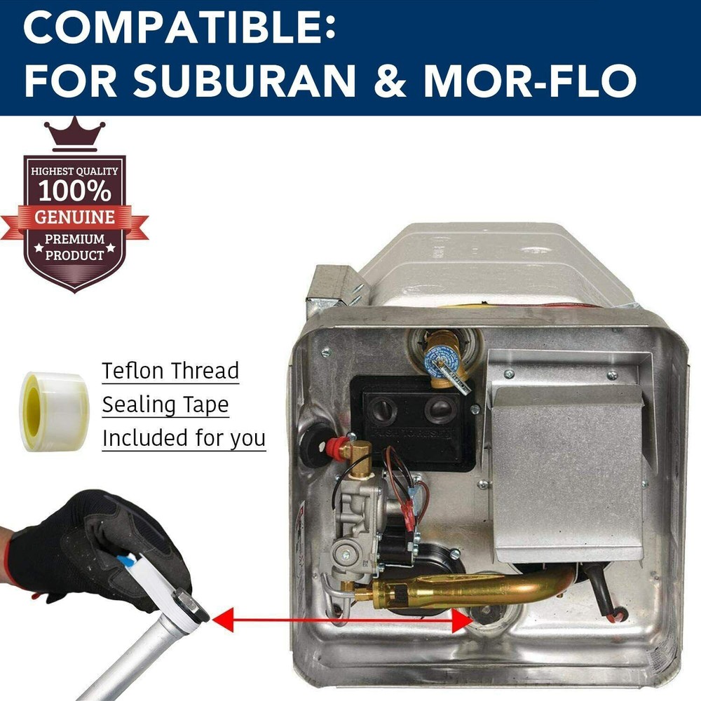 SET RV Water Heater Magnesium Anode Rod & Flush Wand Rinser For Suburban 232767