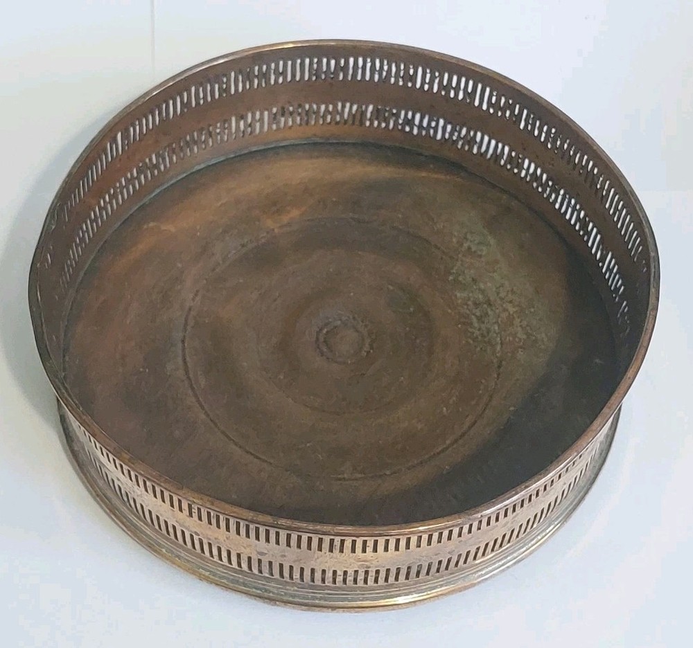 Antique Copper Wine Bottle Coaster