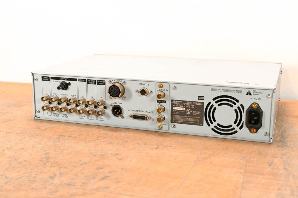 Sony CCU-D50 Camera Control Unit CG01RC1