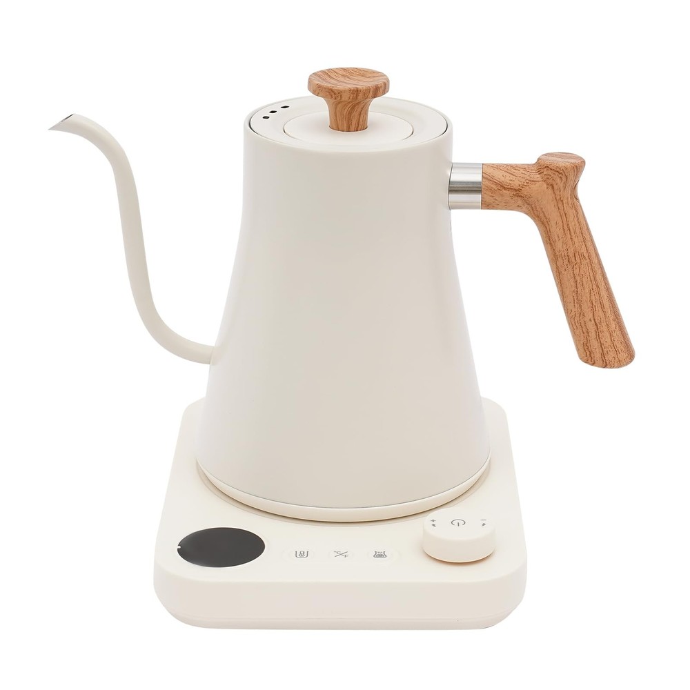 Tabletop Electric Gooseneck Kettle 1200W Electric Tea Kettle w/ Memory Function