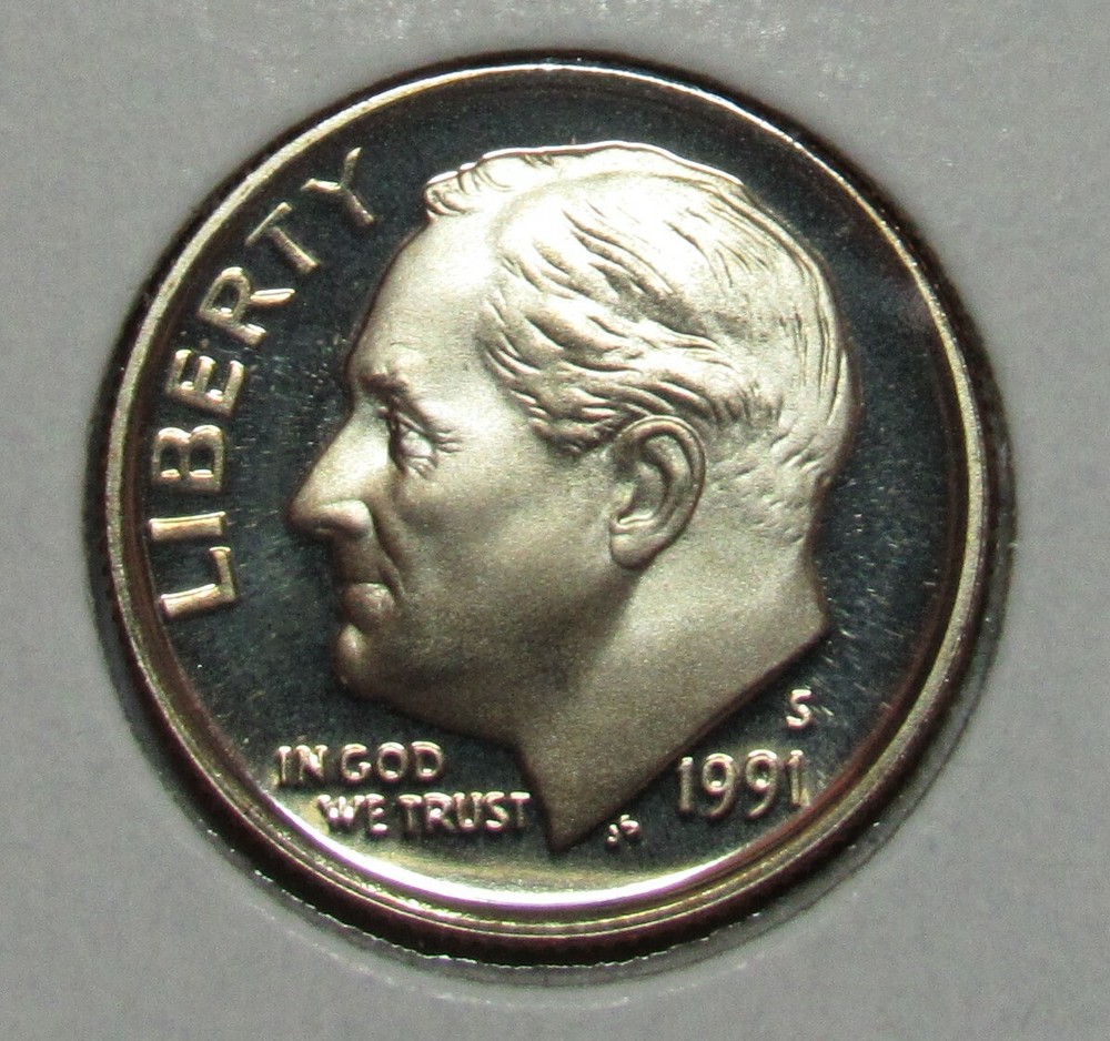 1991 S Proof Roosevelt Dime
