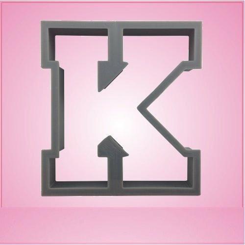 Varsity Letter K Cookie Cutter 2 Inch (plastic)