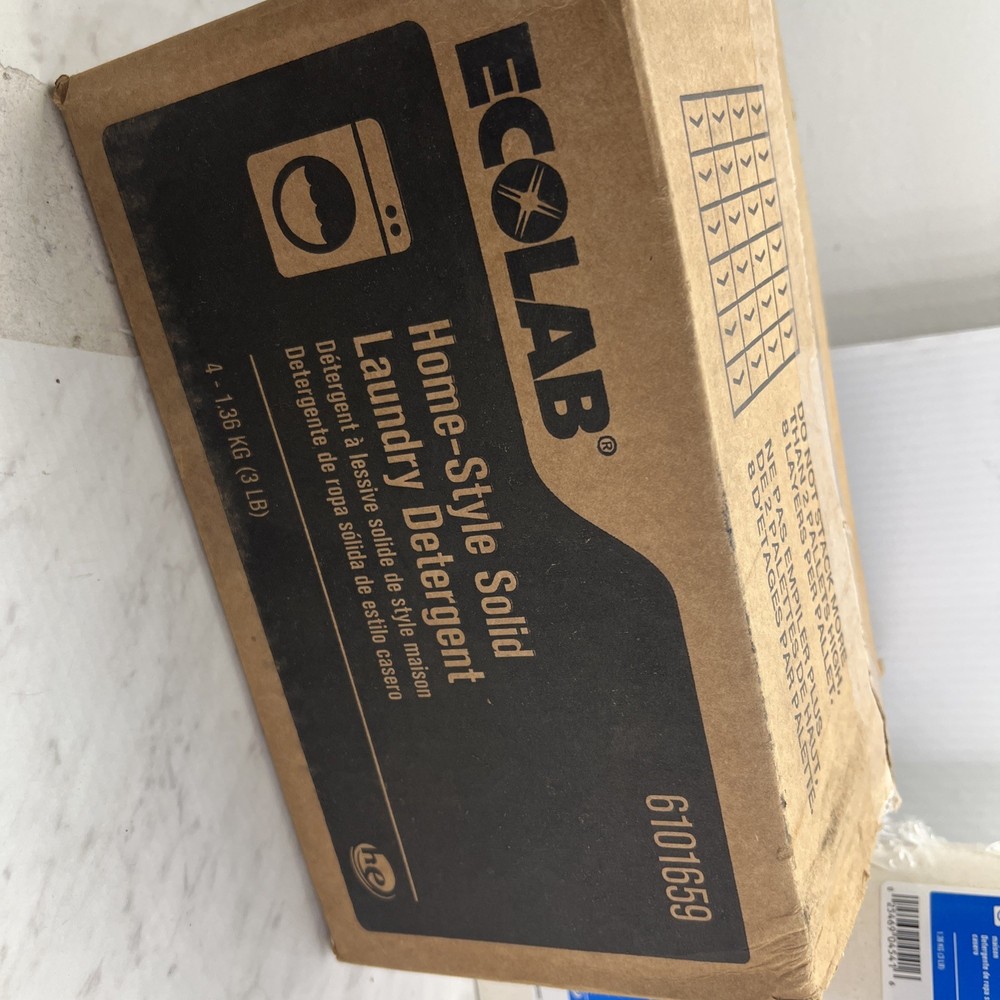 4x Ecolab Home-Style Solid Laundry Detergent 6101659