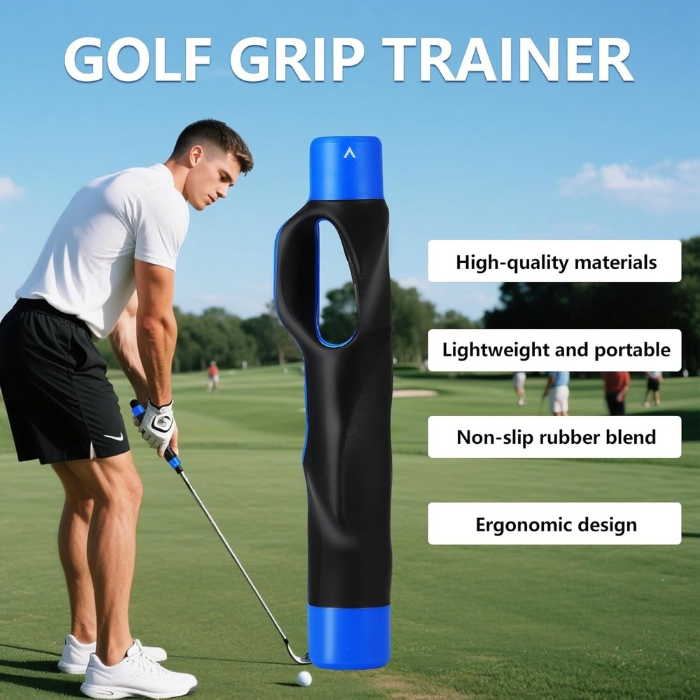 Durable Rubber Golf Grip Trainer - Correct Hand Position for Better Accuracy