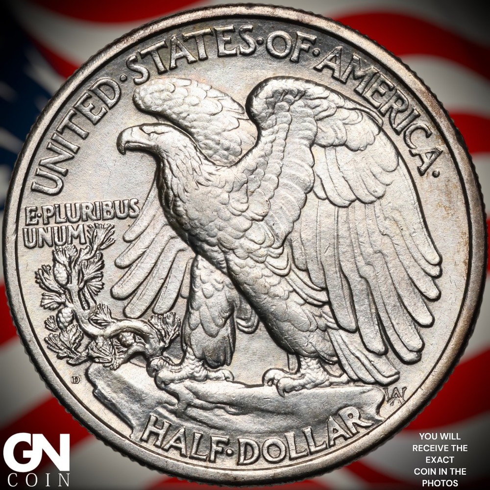 1934 D Walking Liberty Half Dollar A9825