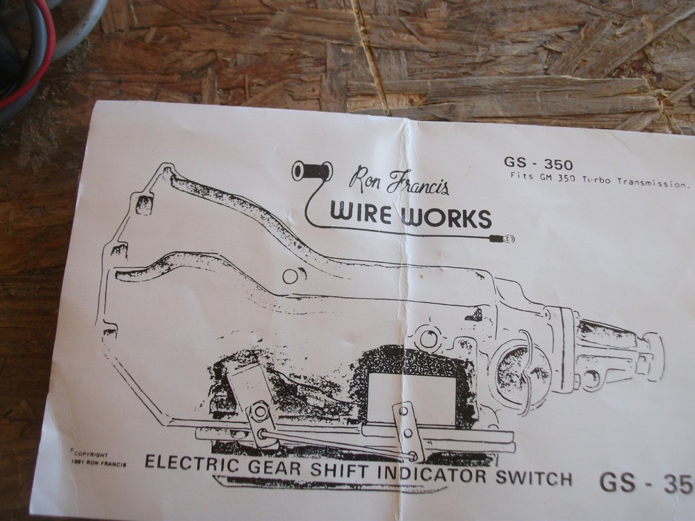 Hot rod gear selector indicator Ron Francis & Classic Instrument