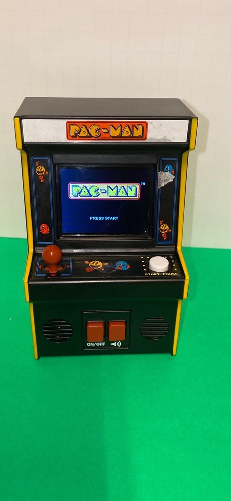 Basic Fun Pac-Man Handheld Mini Arcade Game Bandai Namco Pacman Tested Working